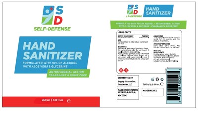 260 mL Label (Self Defense 260 mL)